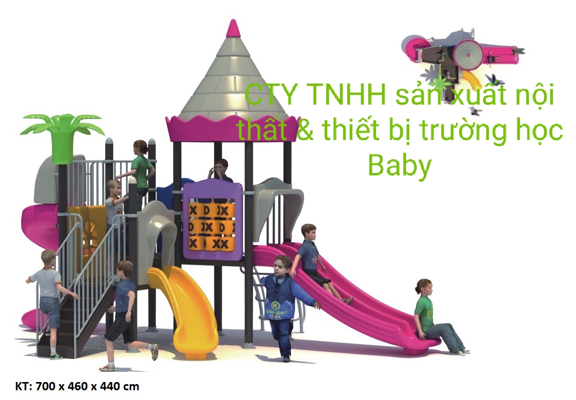 nhà liên hoàn cầu trượt bb-449