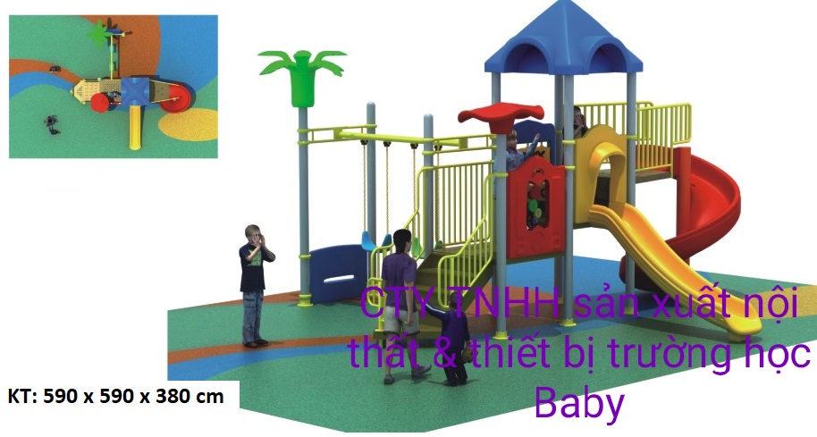 nhà liên hoàn cầu trượt BB-451