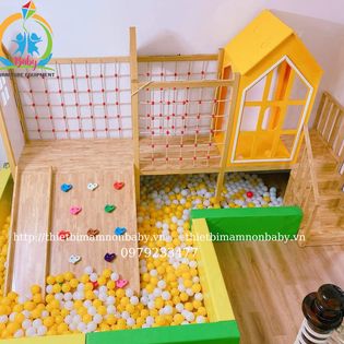  nhà liên hoàn gỗ kèm nhà bong BB_834