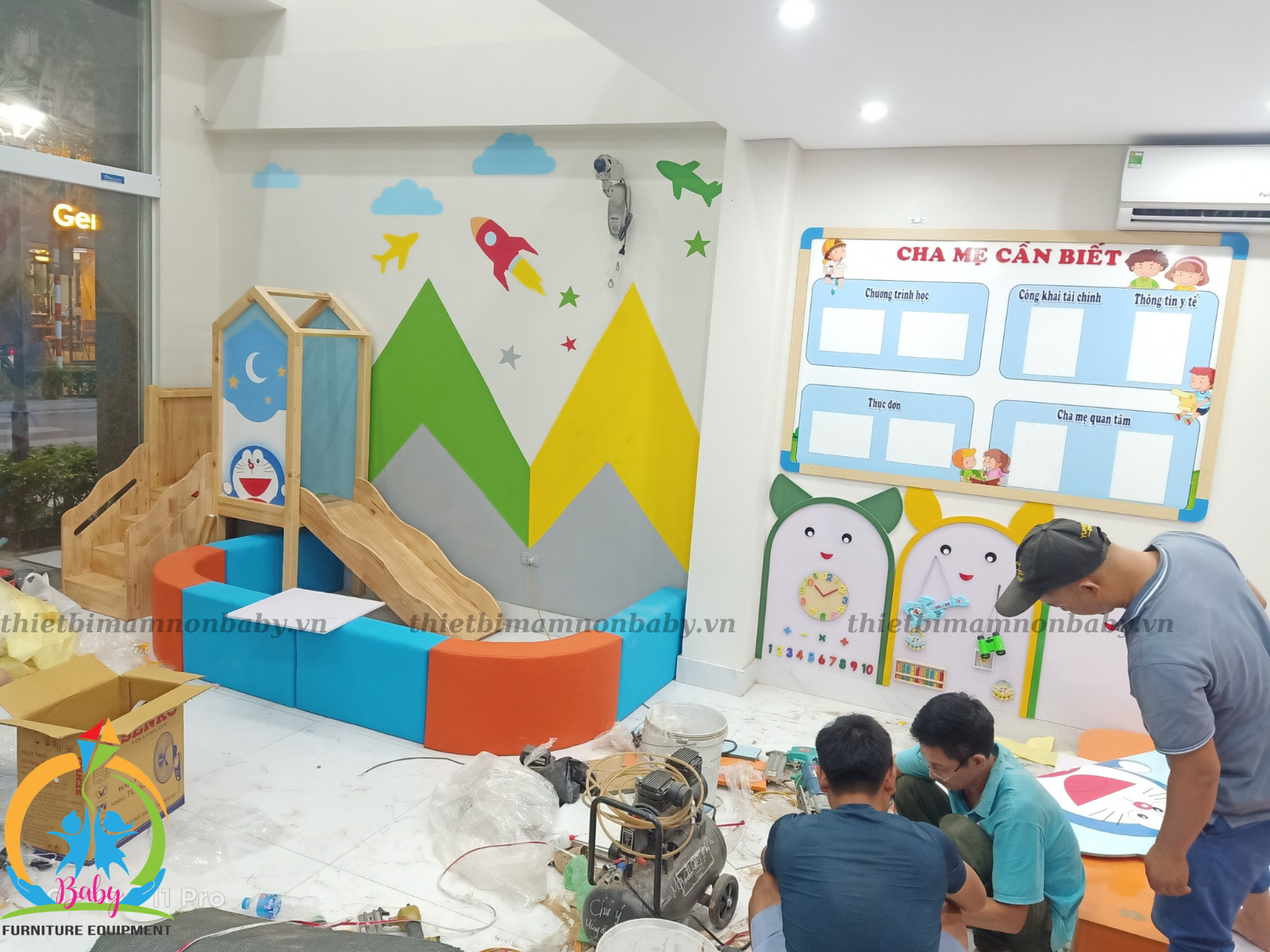 Hình ảnh thi công trường mầm non, khu vui chơi- 1081