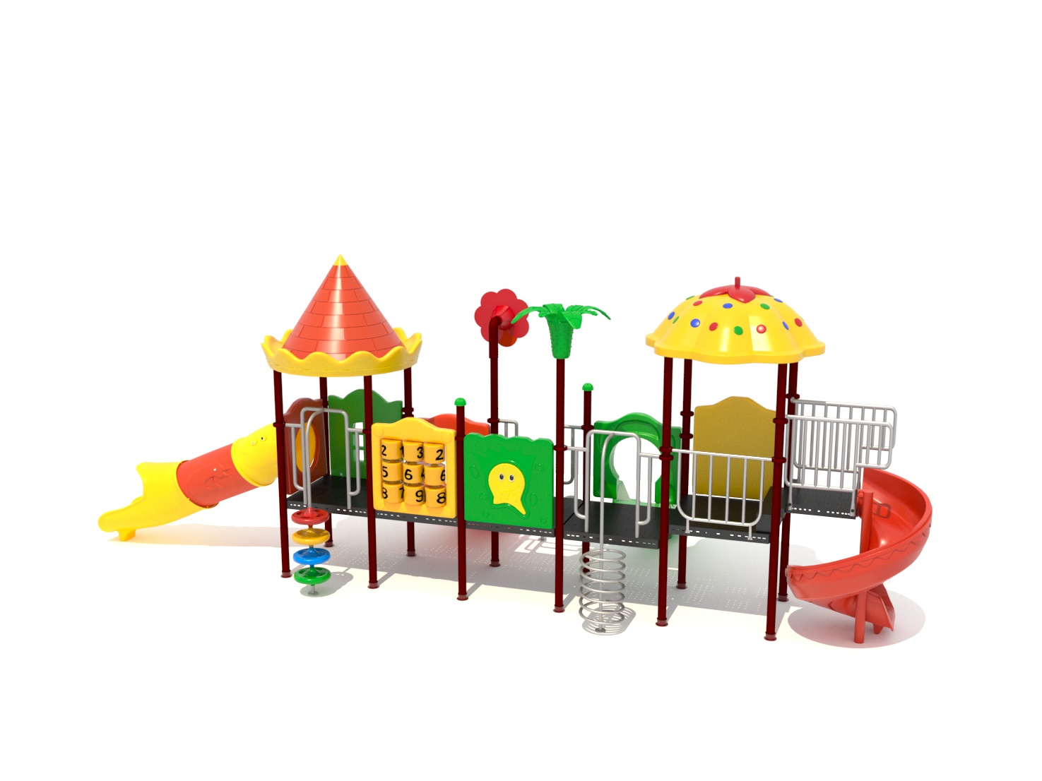 nhà liên hoàn cầu trượt BB-588