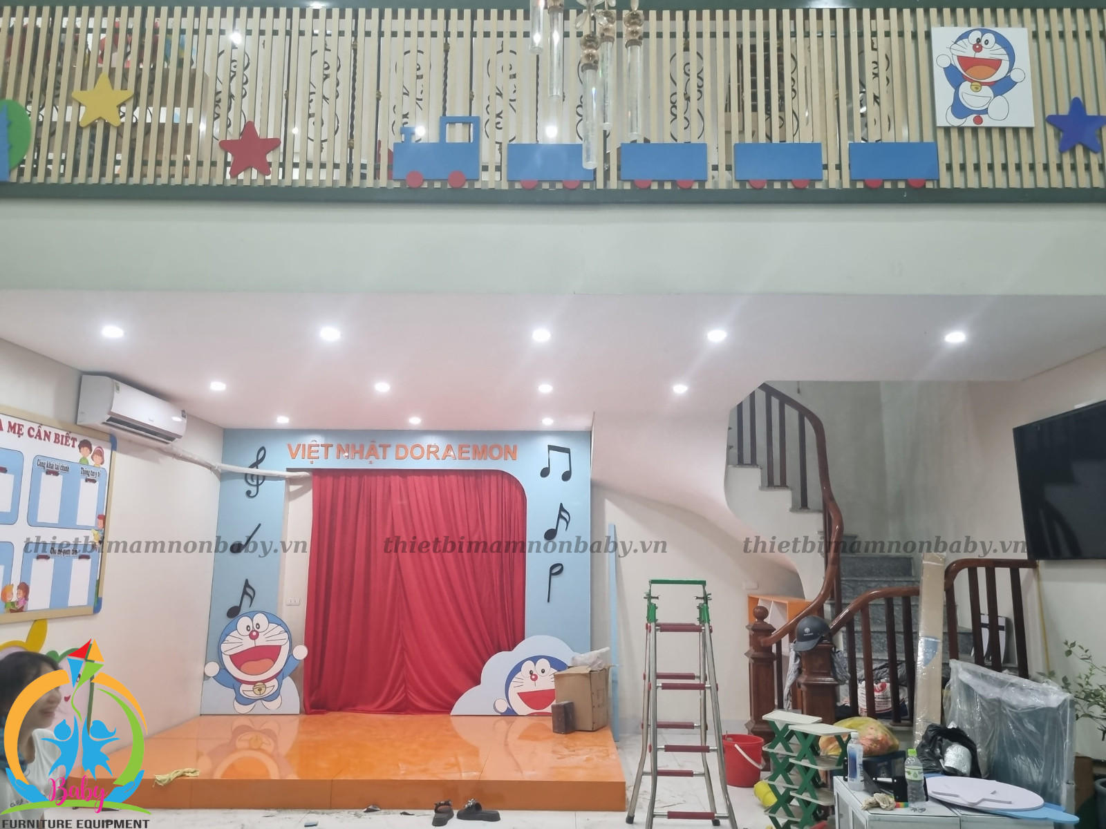 Hình ảnh thi công trường mầm non, khu vui chơi BB-1080