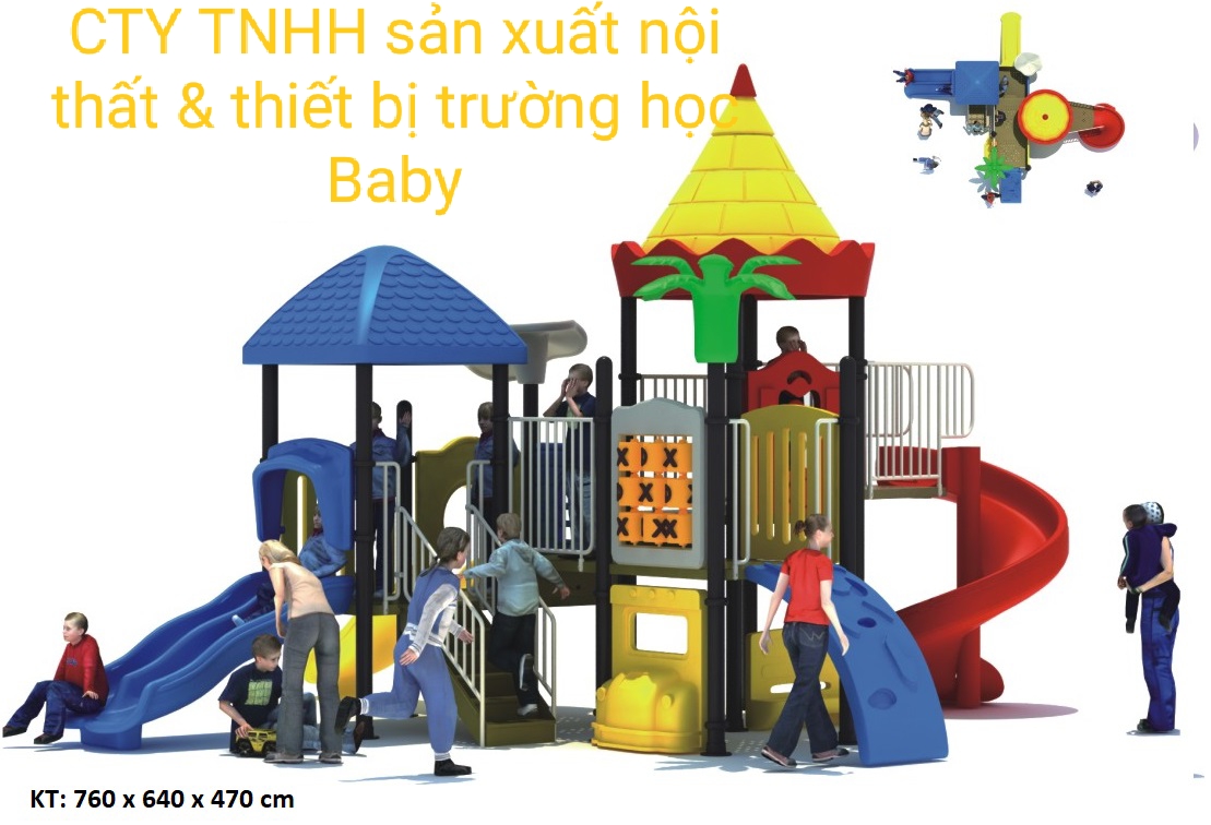 nhà liên hoàn cầu trượt BB-463