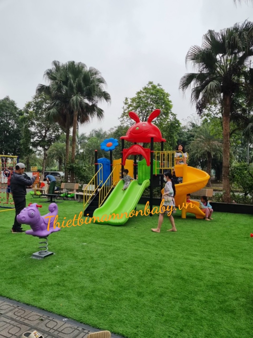 Nhà Liên Hoàn Cầu Trượt BB-1262