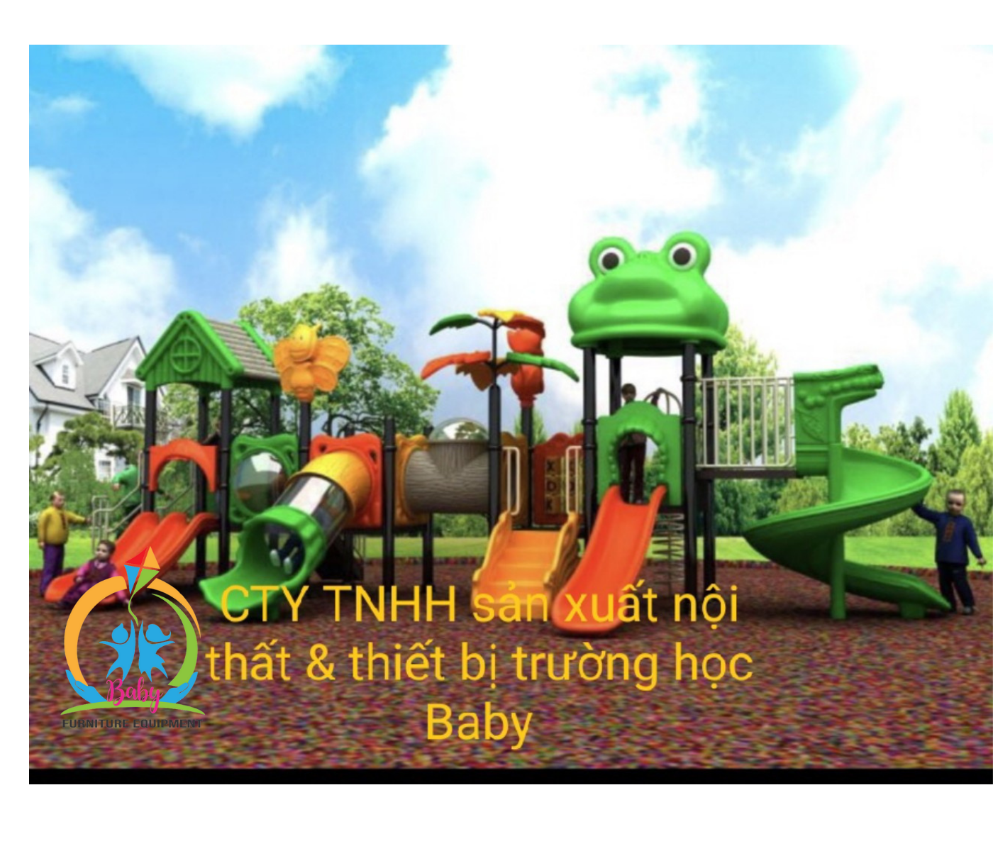 Nhà Liên Hoàn Cầu Trượt BB-354