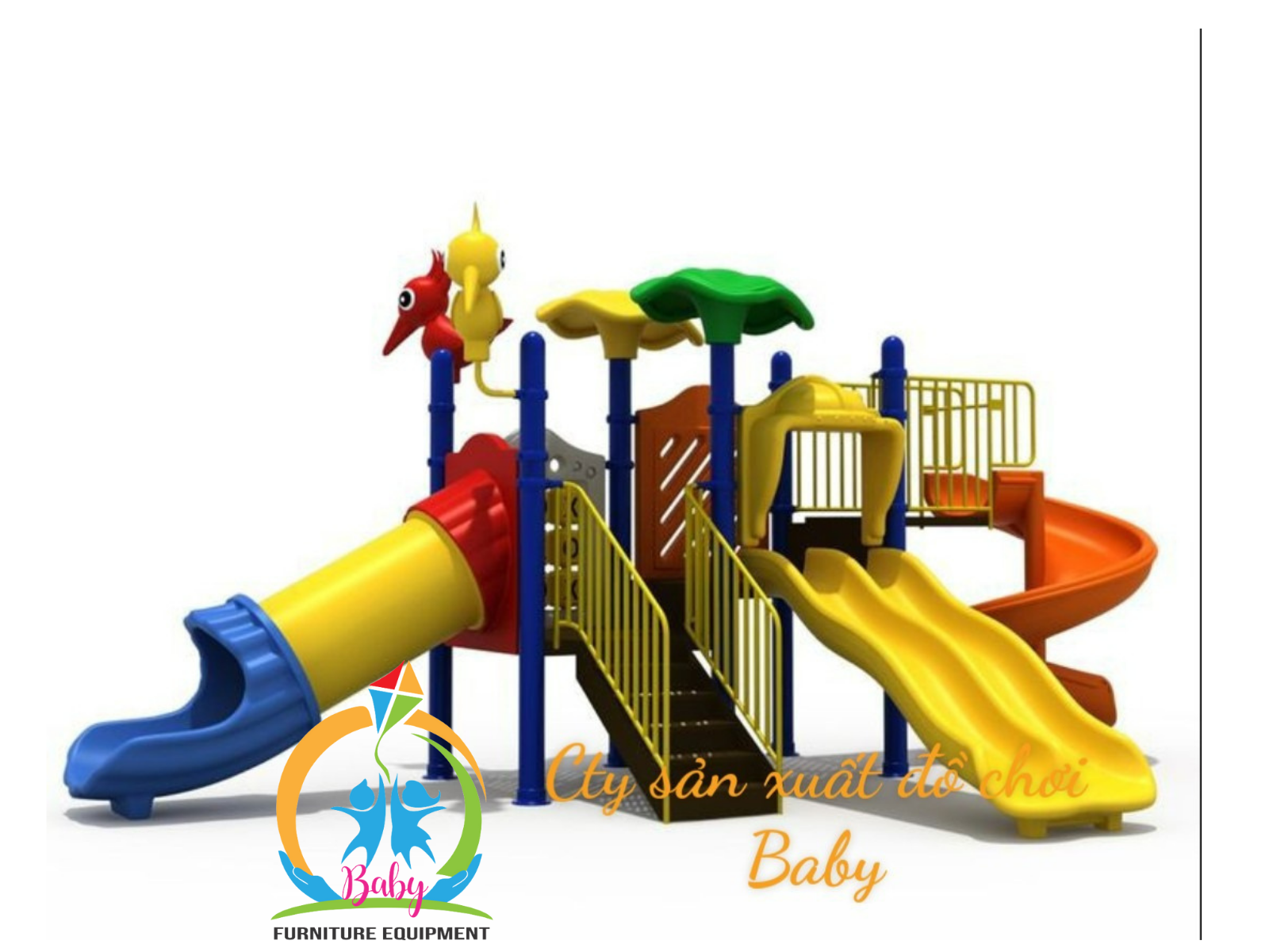 Nhà Liên Hoàn Cầu Trượt BB-338