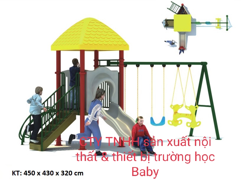 Nhà Liên Hoàn Cầu Trượt BB-445