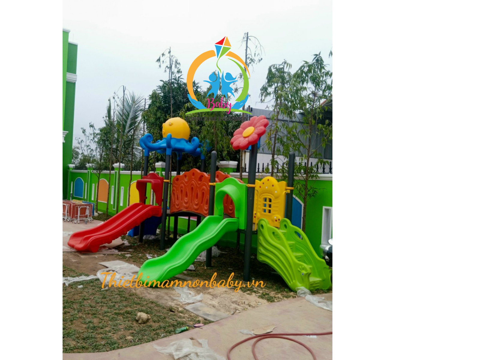 Nhà Liên Hoàn Cầu Trượt BB-339