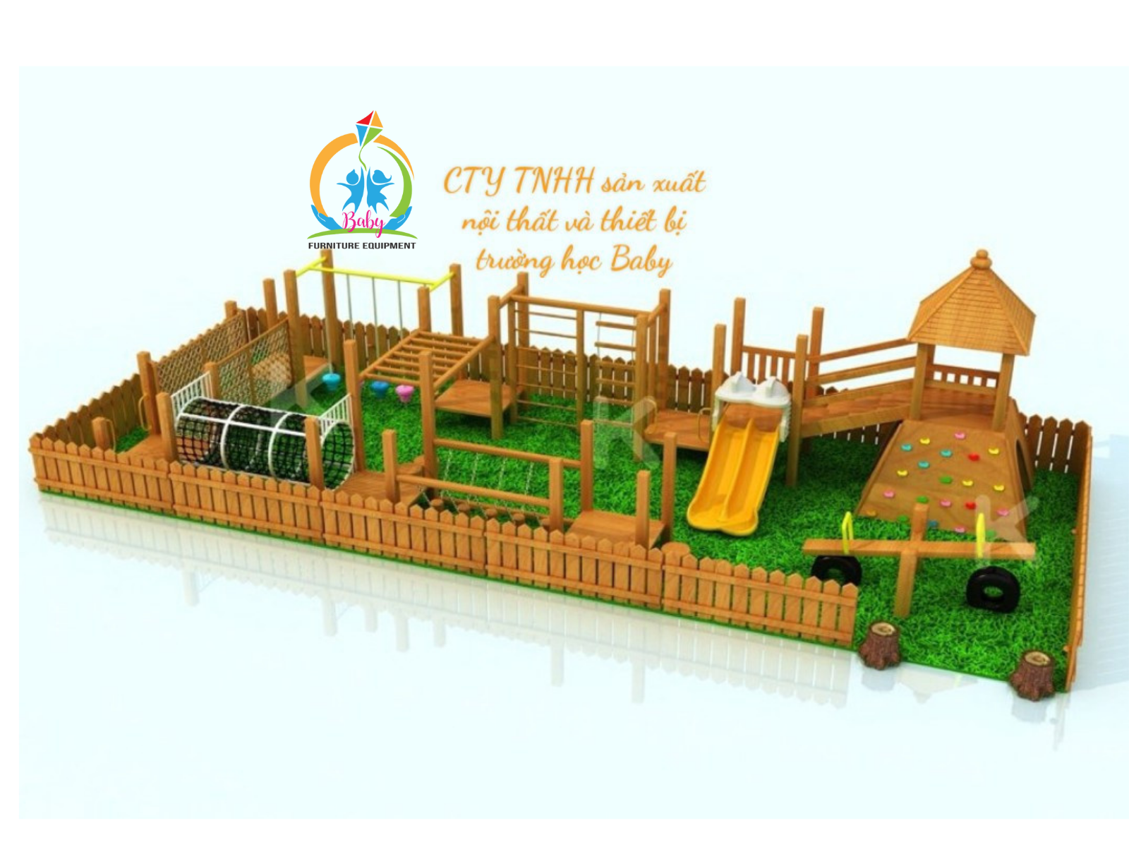 Tư vấn thiết kế,setup trường mầm non BB-719