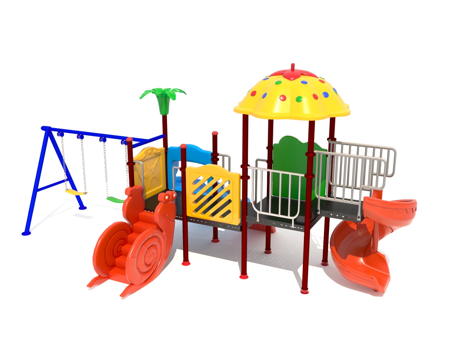 nhà liên hoàn cầu trượt BB-458