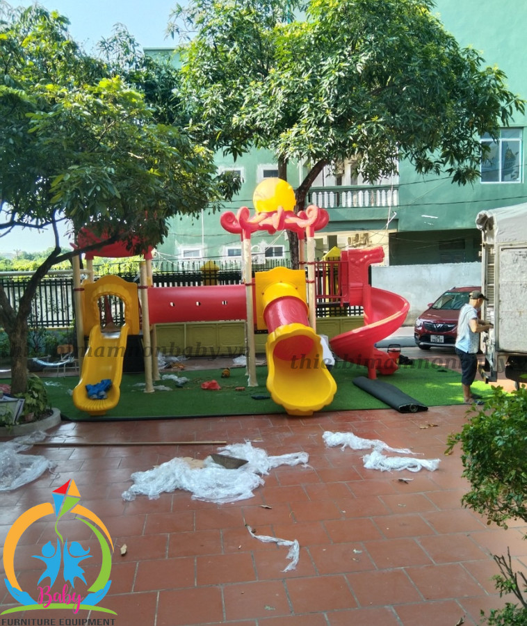 Hình ảnh thi công trường mầm non, khu vui chơi-1087