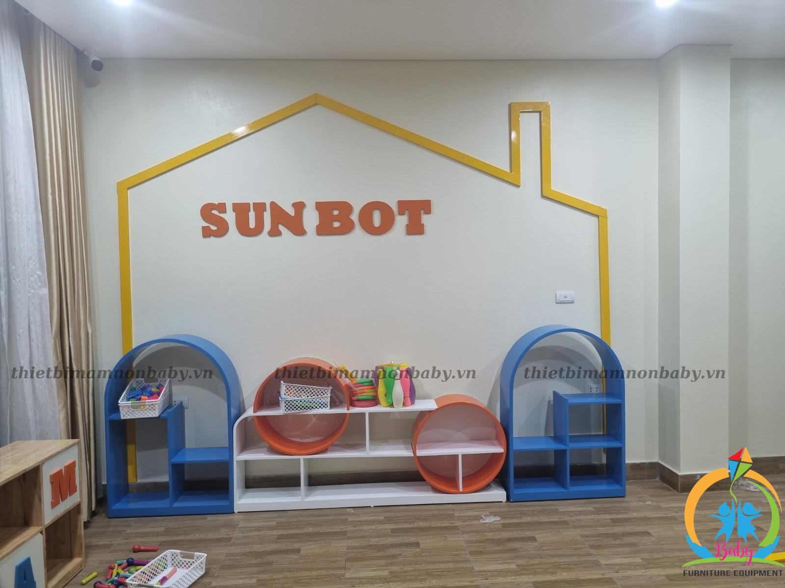 Hình ảnh thi công trường mầm non, khu vui chơi-1085