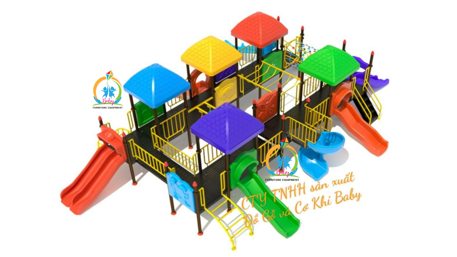 nhà liên hoàn cầu trượt BB-464