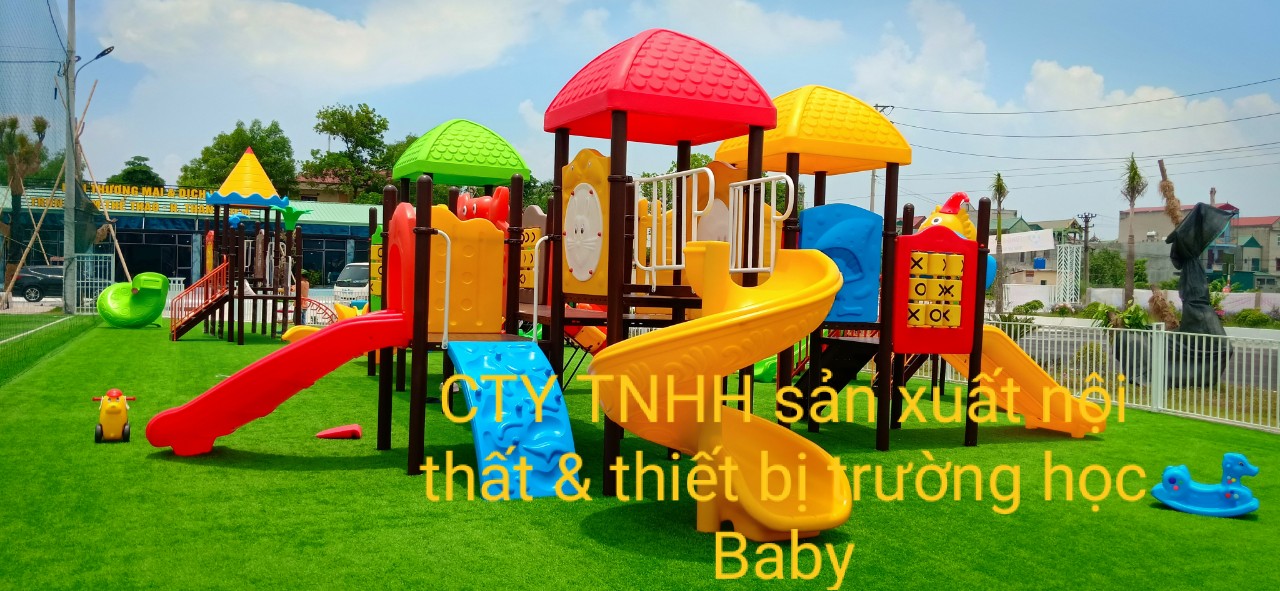Hình ảnh thi công sân chơi ngoài trời tại Thanh Liêm Hà Nam BB-225